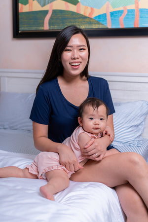 Angel Nursing Friendly Lounge Wear Set (Tshirt + Shorts)