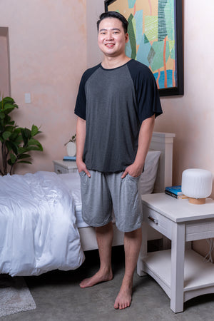 Men's Lounge (Shirt + Shorts) Set