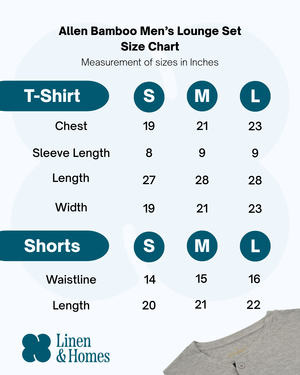 Allen Bamboo Men's Lounge Set (Shirt + Shorts)