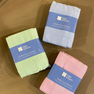 Bamboo Waffle Throw Blanket
