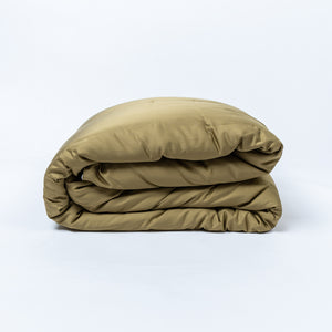 Linen and Homes Duvet Cover- TwoToneOliveWhite