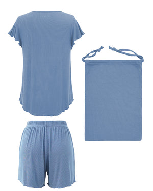 Annie Classic Roundneck Sleepwear Set (Tshirt + Shorts)