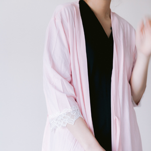 Amanda Lace Bamboo Robe