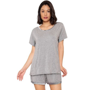 Claire Classic Roundneck Sleepwear Set (Tshirt + Shorts)