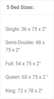 Memory Foam Mattress Topper with Cooling Removable Cover