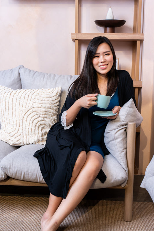 Amanda Lace Bamboo Robe