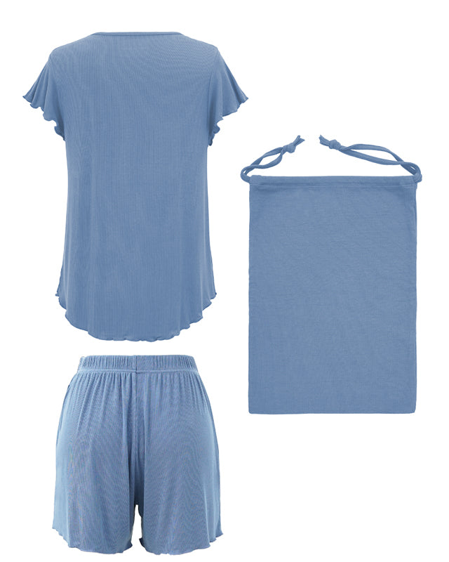 Annie Classic Roundneck Sleepwear Set (Tshirt + Shorts)