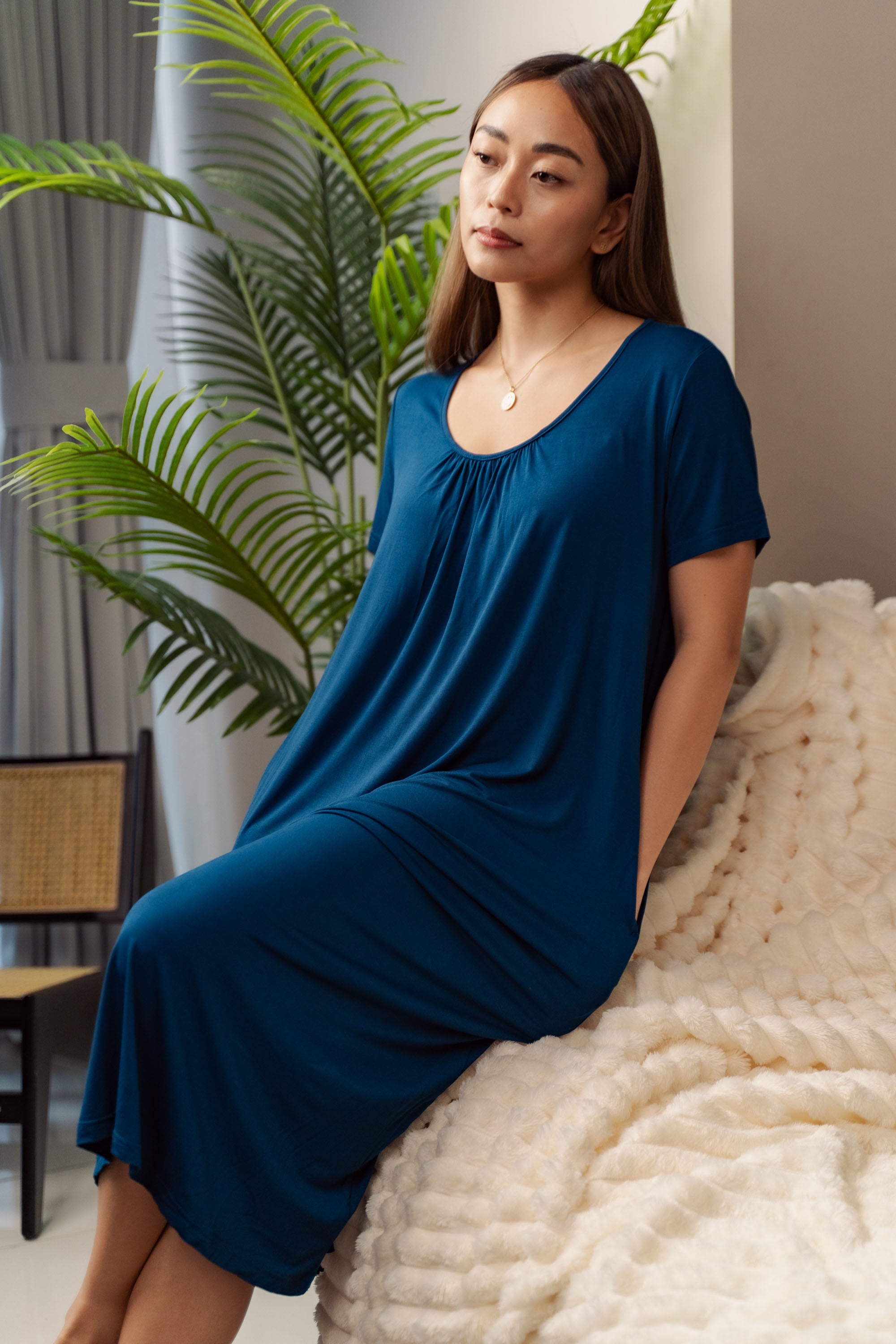 Rosalind Roundneck Bamboo Sleepshirt