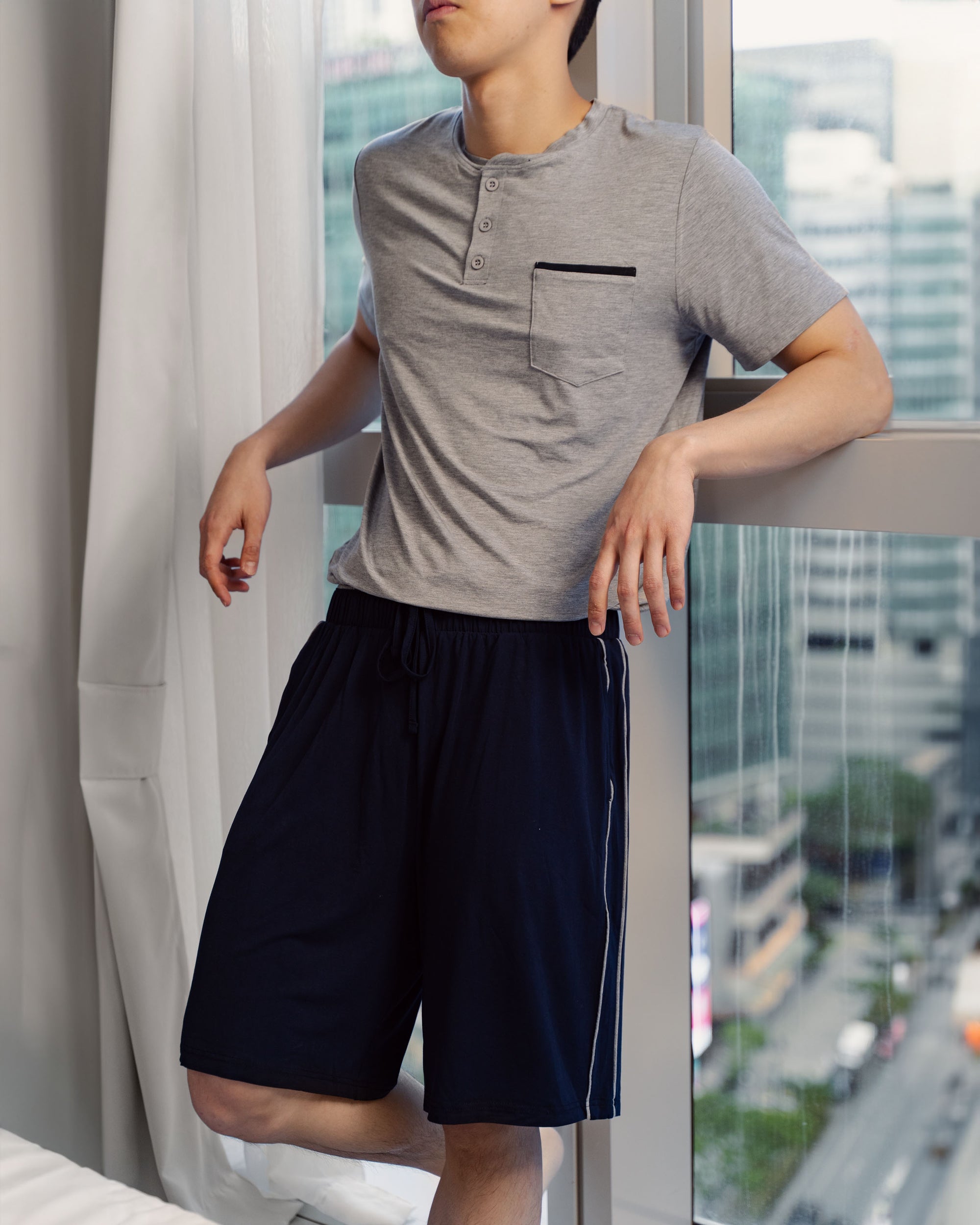 Linen & Homes_Bamboo Pierce Shorts