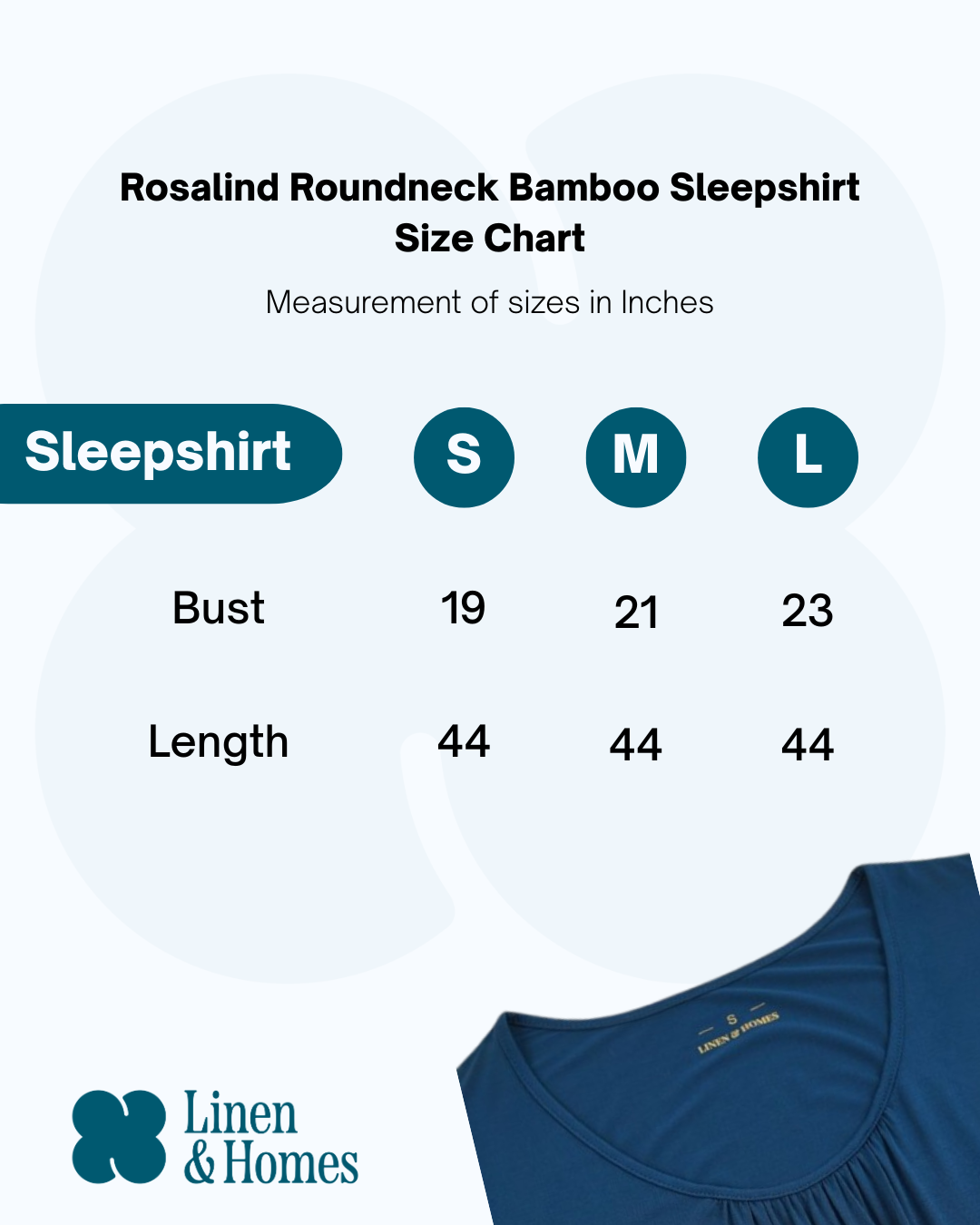 Rosalind Roundneck Bamboo Sleepshirt