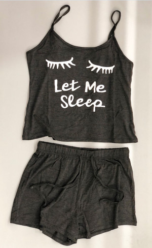 Let Me Sleep Cami Shorts Set