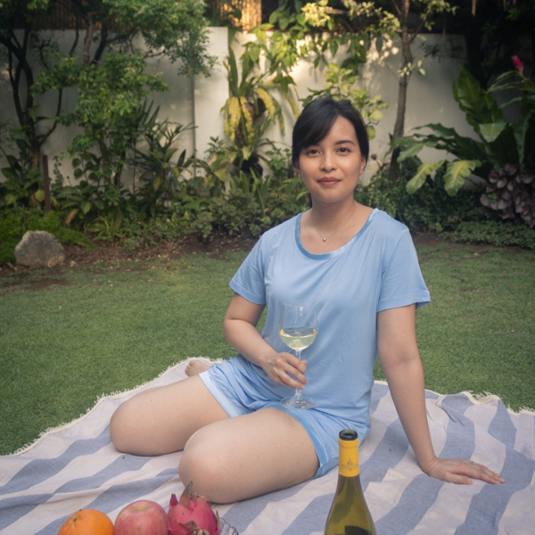 Claire Classic Roundneck Sleepwear Set (Tshirt + Shorts)