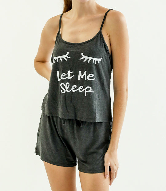 Let Me Sleep Cami Shorts Set