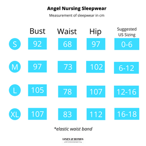 Angel Nursing Friendly Lounge Wear Set (Tshirt + Shorts)